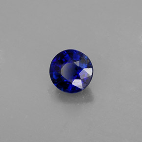0.45 ct Blue Kyanite Stone, Natural Kyanite in Round Facet Shape for Sale