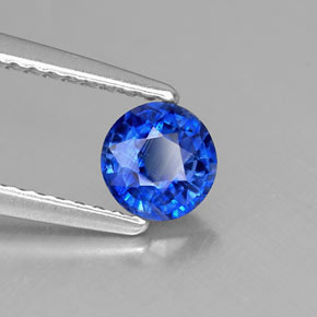 0.67 ct Blue Kyanite Stone, Natural Kyanite in Round Facet Shape for Sale