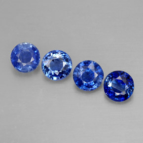 2.23 ct Blue Kyanite Gemstone, Kyanite Gem in Round Facet Shape for Sale.
