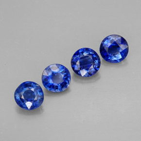 2.13 ct Blue Kyanite Gemstone, Kyanite Gem in Round Facet Shape for Sale.