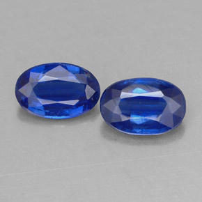 1.00 ct Blue Kyanite Gemstone, Kyanite Gem in Oval Facet Shape for Sale.