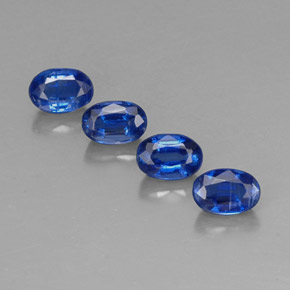 3.19 ct Blue Kyanite Gemstone, Kyanite Gem in Oval Facet Shape for Sale.