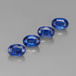 3.19 ct Blue Kyanite Stone, Natural Kyanite in Oval Facet Shape for Sale