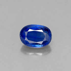 0.74 ct Blue Kyanite Gemstone, Kyanite Gem in Oval Facet Shape for Sale.
