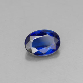 0.94 ct Blue Kyanite Stone, Natural Kyanite in Oval Facet Shape for Sale