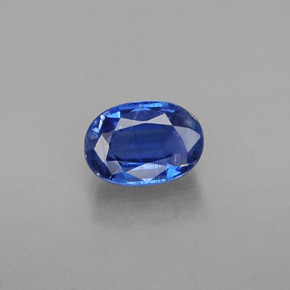 0.72 ct Blue Kyanite Gemstone, Kyanite Gem in Oval Facet Shape for Sale.