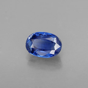 0.72 ct Blue Kyanite Stone, Natural Kyanite in Oval Facet Shape for Sale