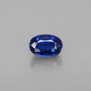 0.84 ct Blue Kyanite Gemstone, Kyanite Gem in Oval Facet Shape for Sale.
