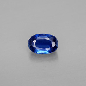 0.80 ct Blue Kyanite Gemstone, Kyanite Gem in Oval Facet Shape for Sale.