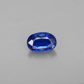 0.56 ct Blue Kyanite Gemstone, Kyanite Gem in Oval Facet Shape for Sale.