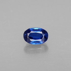 0.68 ct Blue Kyanite Gemstone, Kyanite Gem in Oval Facet Shape for Sale.