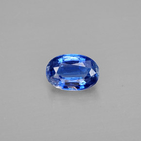 0.63 ct Blue Kyanite Gemstone, Kyanite Gem in Oval Facet Shape for Sale.