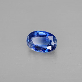 0.63 ct Blue Kyanite Stone, Natural Kyanite in Oval Facet Shape for Sale