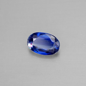 0.58 ct Blue Kyanite Stone, Natural Kyanite in Oval Facet Shape for Sale