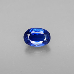0.71 ct Blue Kyanite Gemstone, Kyanite Gem in Oval Facet Shape for Sale.