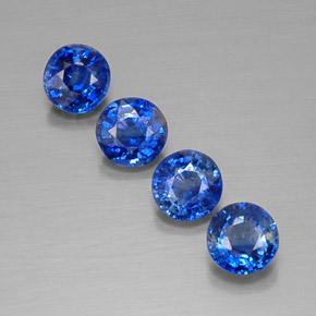 2.28 ct Blue Kyanite Gemstone, Kyanite Gem in Round Facet Shape for Sale.