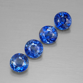 2.28 ct Blue Kyanite Stone, Natural Kyanite in Round Facet Shape for Sale
