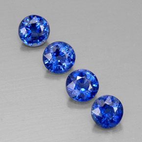 2.35 ct Blue Kyanite Gemstone, Kyanite Gem in Round Facet Shape for Sale.