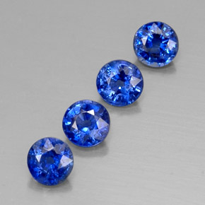 2.35 ct Blue Kyanite Stone, Natural Kyanite in Round Facet Shape for Sale