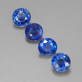 2.20 ct Blue Kyanite Gemstone, Kyanite Gem in Round Facet Shape for Sale.