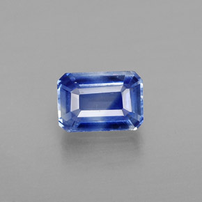 0.96 ct Blue Kyanite Gemstone, Kyanite Gem in Octagon Facet Shape for Sale.