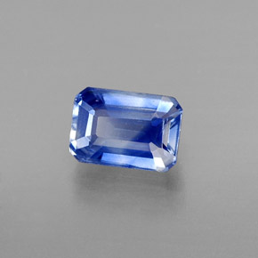 0.96 ct Blue Kyanite Stone, Natural Kyanite in Octagon Facet Shape for Sale
