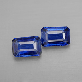 1.52 ct Blue Kyanite Gemstone, Kyanite Gem in Octagon Facet Shape for Sale.