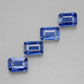 3.08 ct Blue Kyanite Gemstone, Kyanite Gem in Octagon Facet Shape for Sale.