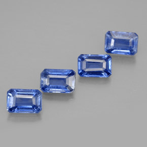 3.43 ct Blue Kyanite Stone, Natural Kyanite in Octagon Facet Shape for Sale