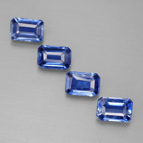 3.00 ct Blue Kyanite Stone, Natural Kyanite in Octagon Facet Shape for Sale