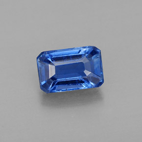 0.80 ct Blue Kyanite Gemstone, Kyanite Gem in Octagon Facet Shape for Sale.