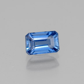 0.76 ct Blue Kyanite Gemstone, Kyanite Gem in Octagon Facet Shape for Sale.