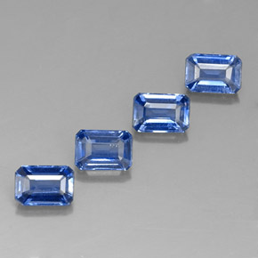 3.14 ct Blue Kyanite Stone, Natural Kyanite in Octagon Facet Shape for Sale