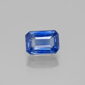 0.81 ct Blue Kyanite Gemstone, Kyanite Gem in Octagon Facet Shape for Sale.