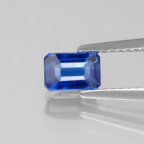 0.85 ct Blue Kyanite Gemstone, Kyanite Gem in Octagon Facet Shape for Sale.