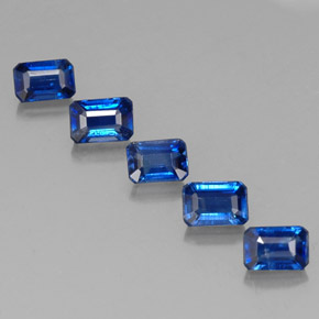 4.12 ct Blue Kyanite Gemstone, Kyanite Gem in Octagon Facet Shape for Sale.