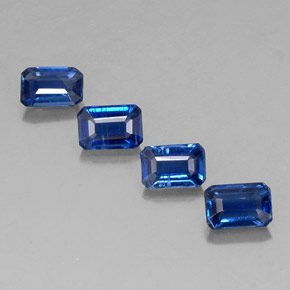 3.02 ct Blue Kyanite Gemstone, Kyanite Gem in Octagon Facet Shape for Sale.