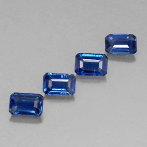 3.02 ct Blue Kyanite Stone, Natural Kyanite in Octagon Facet Shape for Sale