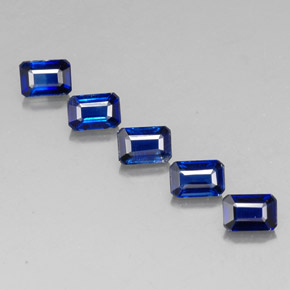 3.90 ct Blue Kyanite Gemstone, Kyanite Gem in Octagon Facet Shape for Sale.