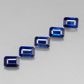 3.90 ct Blue Kyanite Stone, Natural Kyanite in Octagon Facet Shape for Sale