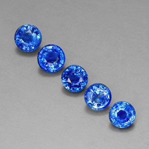 2.90 ct Blue Kyanite Gemstone, Kyanite Gem in Round Facet Shape for Sale.