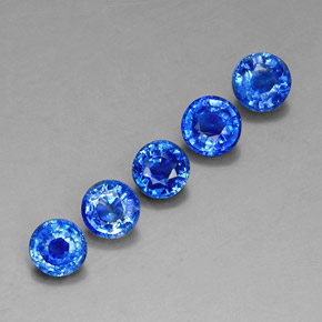 2.90 ct Blue Kyanite Stone, Natural Kyanite in Round Facet Shape for Sale