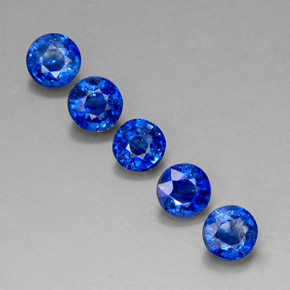 3.20 ct Blue Kyanite Gemstone, Kyanite Gem in Round Facet Shape for Sale.