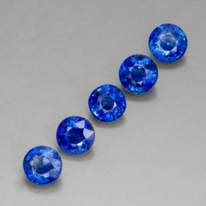 3.20 ct Blue Kyanite Stone, Natural Kyanite in Round Facet Shape for Sale