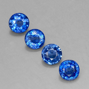 2.29 ct Blue Kyanite Gemstone, Kyanite Gem in Round Facet Shape for Sale.