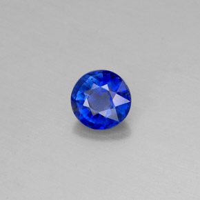 0.63 ct Blue Kyanite Stone, Natural Kyanite in Round Facet Shape for Sale