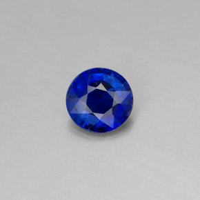 0.44 ct Blue Kyanite Gemstone, Kyanite Gem in Round Facet Shape for Sale.
