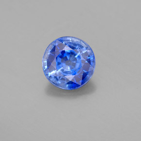 1.44 ct Blue Kyanite Gemstone, Kyanite Gem in Round Facet Shape for Sale.