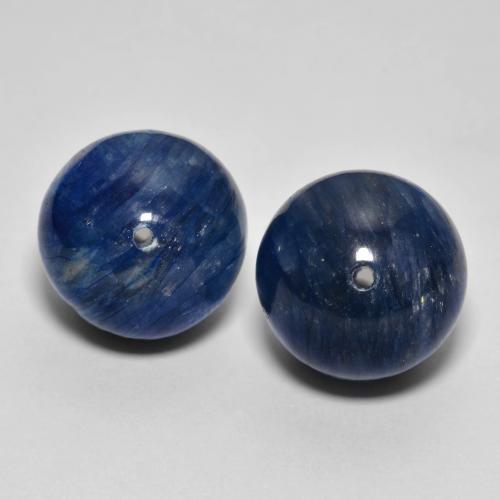 Kyanite Gemstones in 11.8 mm Size for Sale, Kyanite Stones in Deep Blue Color