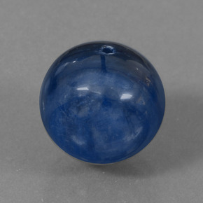 16.81 ct Blue Kyanite Stone, Natural Kyanite in Drilled Sphere Shape for Sale